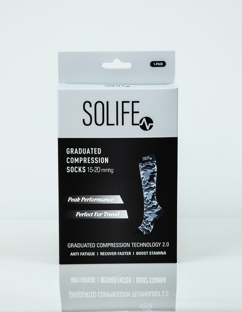 Graduated Compression Socks for Men - SOLIFE SCRUBS